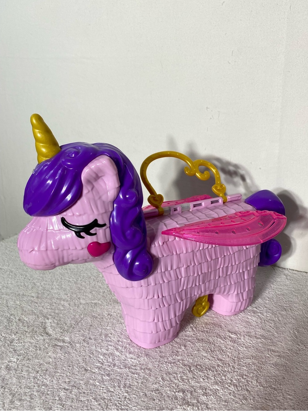 5/$35 Polly Pocket Unicorn Party Large Compact Case Only Playset No Accessories